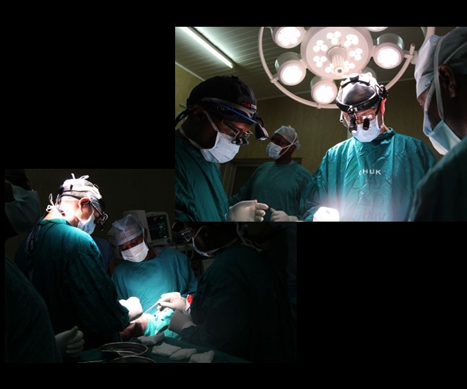 FTF day 2 Aimee, Kofi and Prof. Holger intense surgery